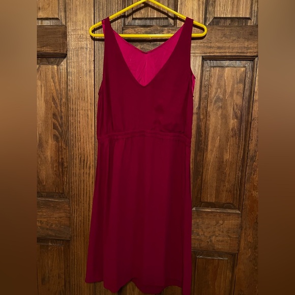 Eileen Fisher Women’s Pink Silk Georgette Midi Dress Size XS - Picture 3 of 10